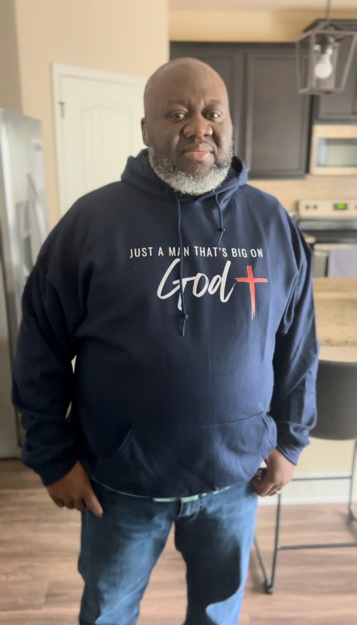 A Man That's Big on God Hoodie